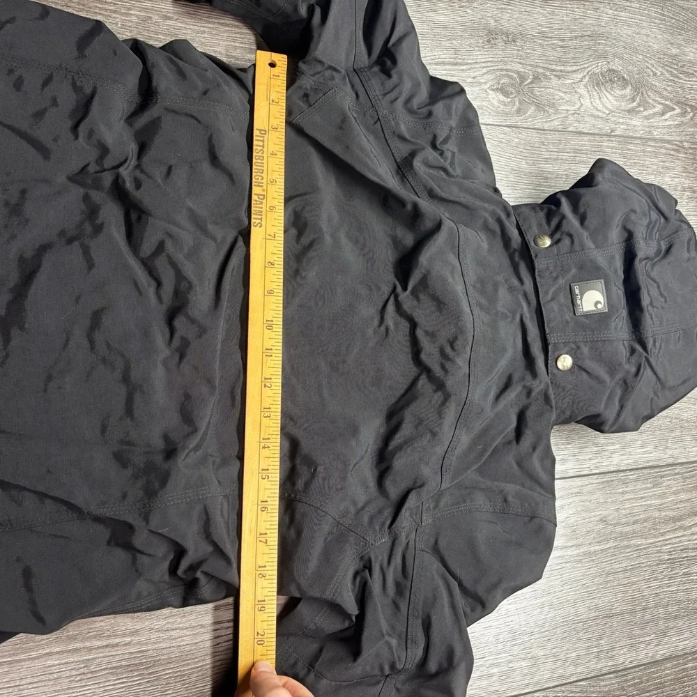 Carhartt Women Black Waterproof Breathable Hooded Jacket WJ002 BLK Small Regular - Picture 8 of 9